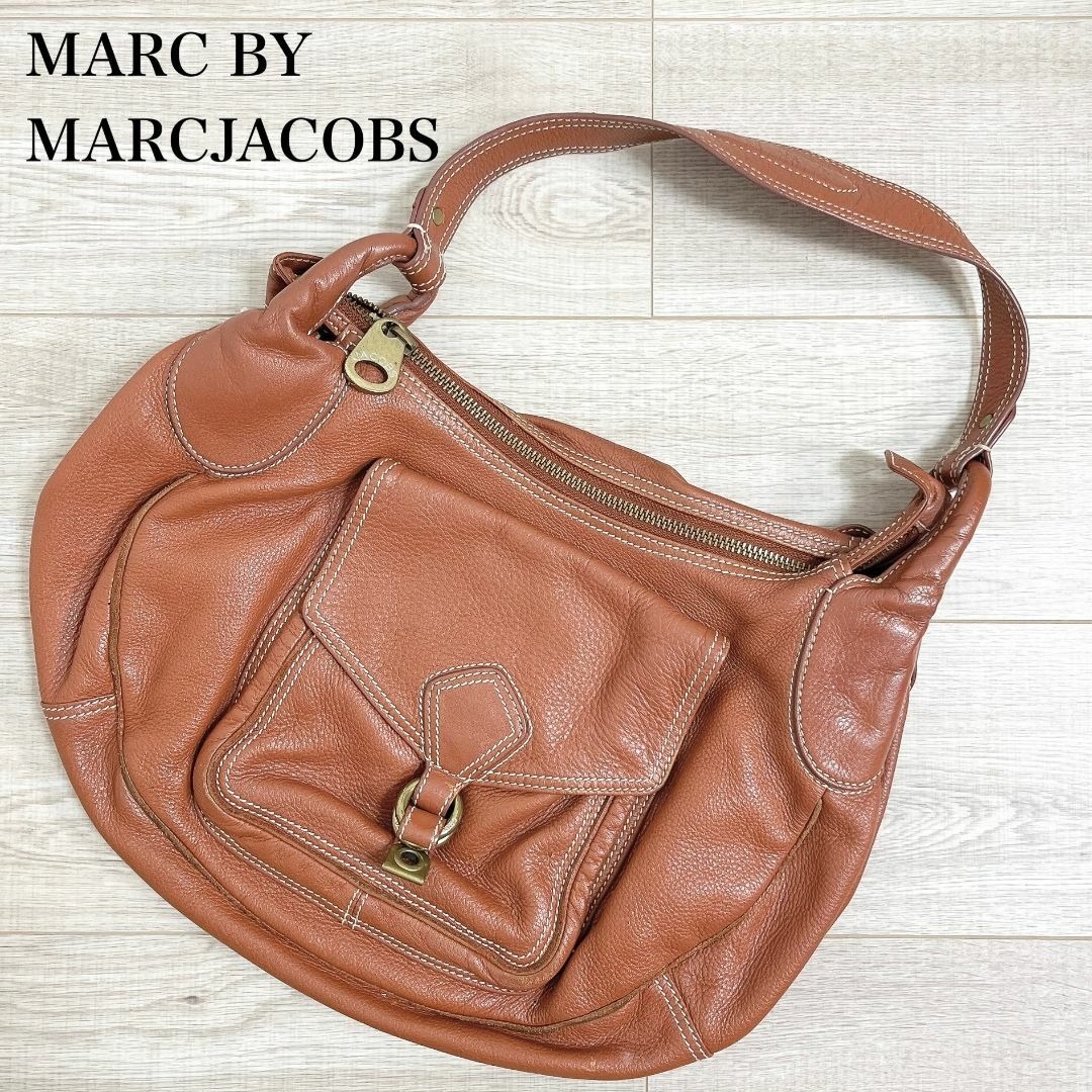 ◇ MARK BY MARK JACOBS マークバイマークジェイコブス ハンドバッグ バック ショルダー 肩掛け ブラウン 茶拍卖