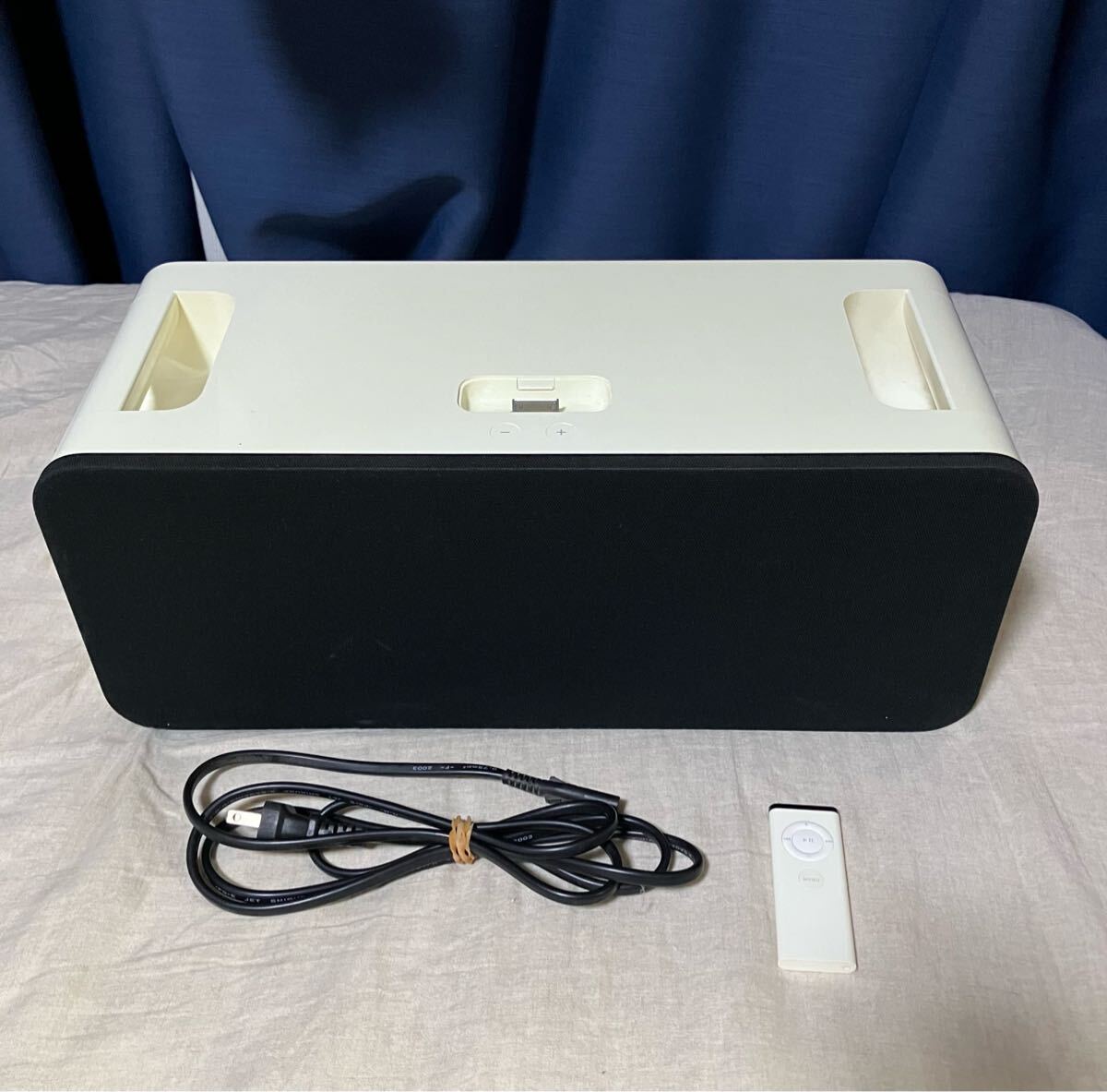 1円スタート Apple iPod Hi-Fi 純正スピーカー(リモコン・ケーブル付)アップル拍卖