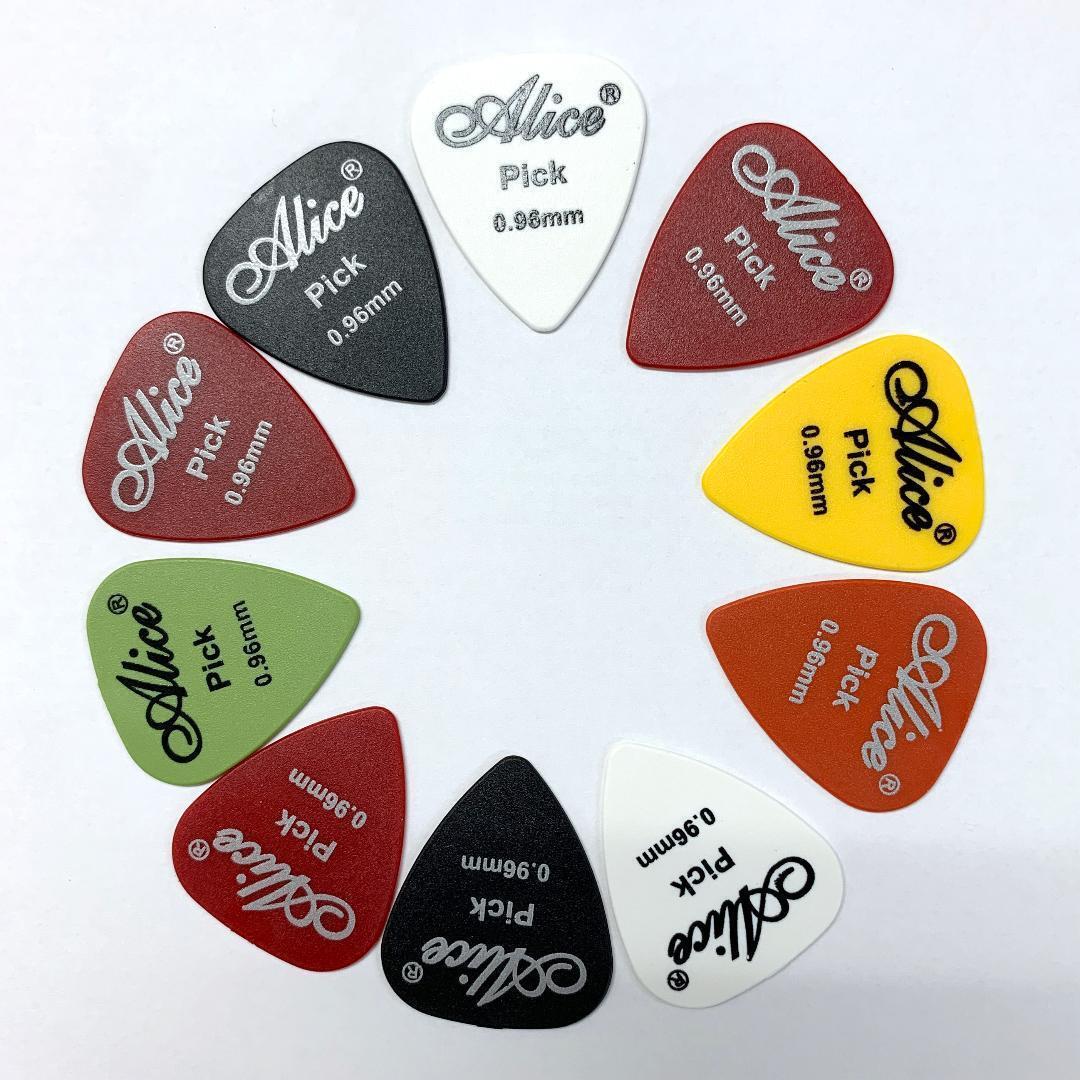 ★送料無料★ Alice ティアドロップ型 ギターピック 10枚 0.96mm Fender拍卖