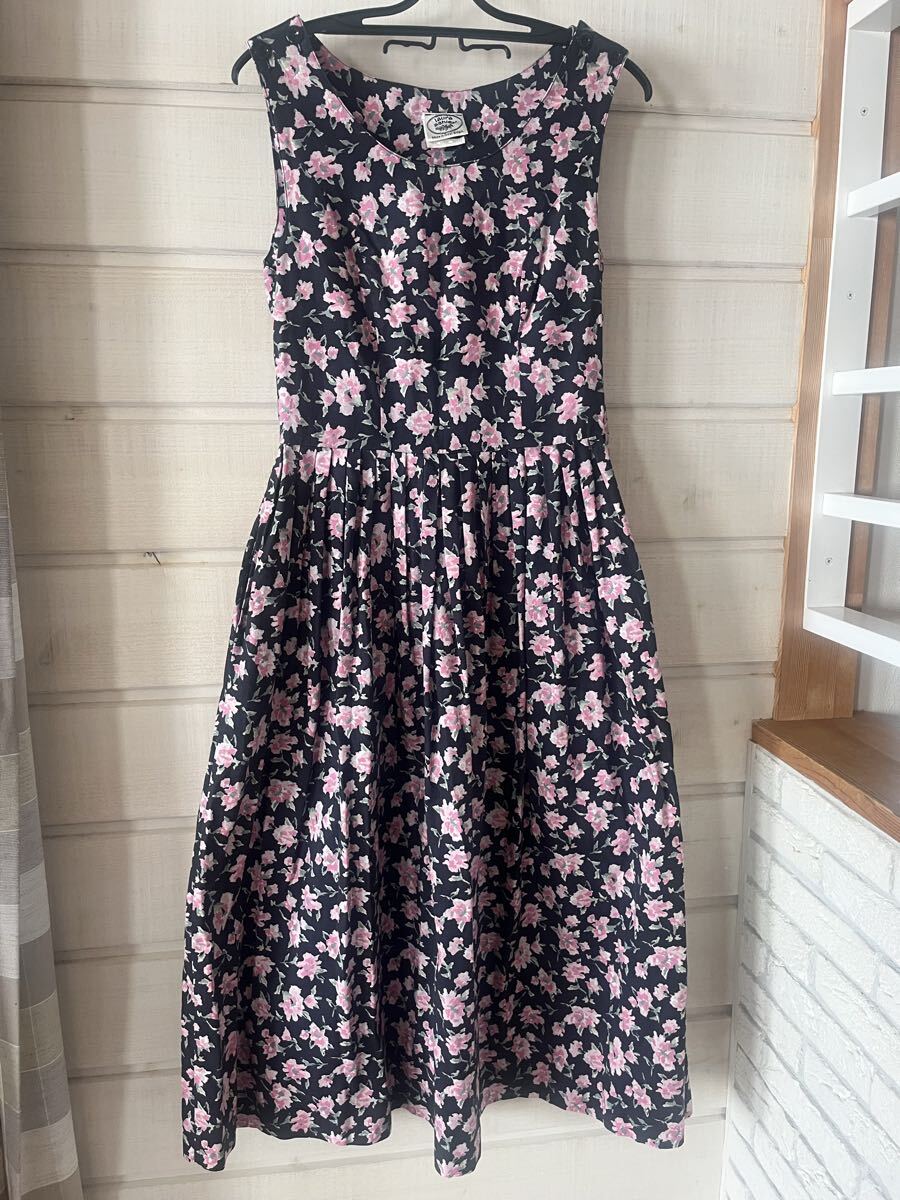 ★ローラアシュレイLAURA ASHLEY花柄ロングワンピース★拍卖
