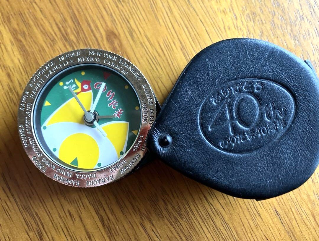 丸実屋 のりたま 時計 懐中時計 40周年 genuine leather (本革)拍卖