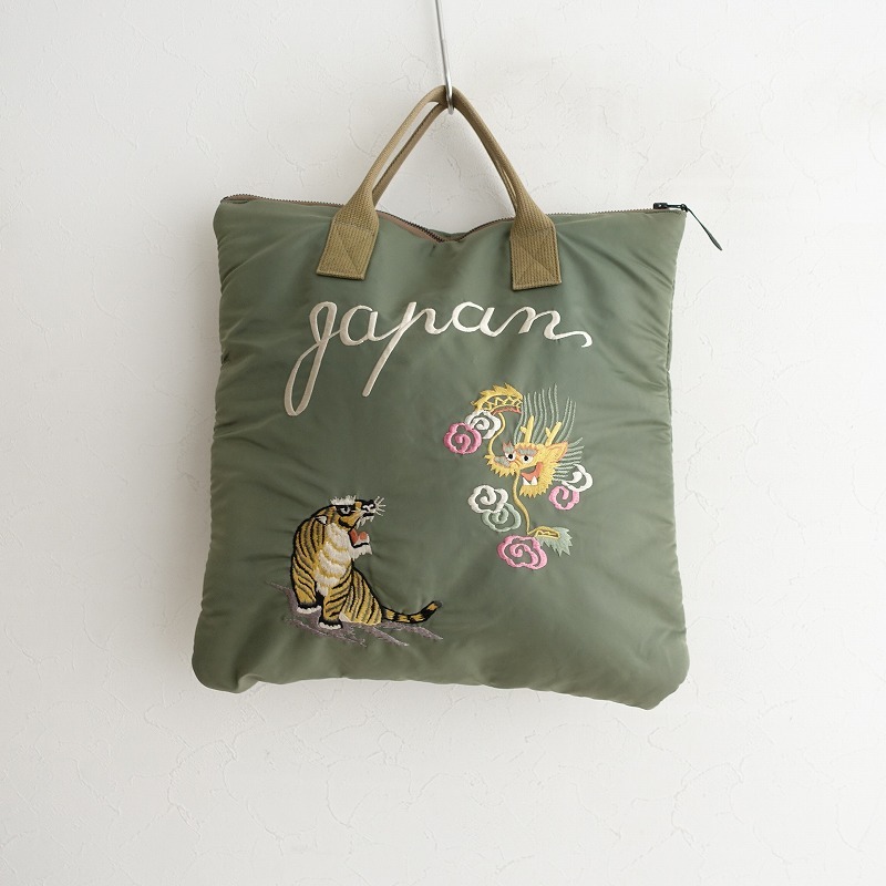 【定価1.7万】テーラートウヨウ×ビームスボーイ TAILOR TOYO×BEAMS BOY *スカ刺しゅうヘルメットバッグ*(ba11-2506-4)【03F52】拍卖