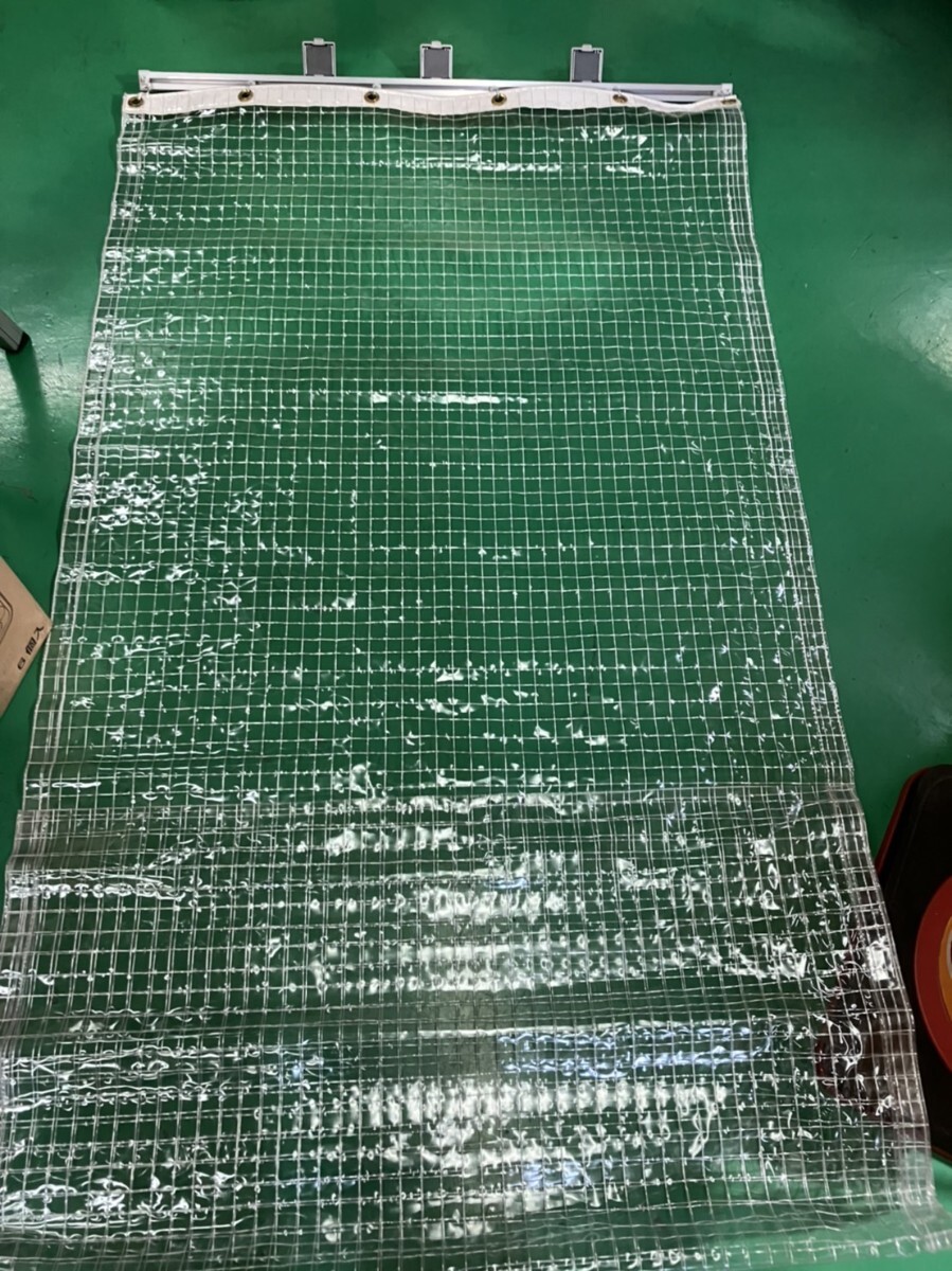 日中製作所 1200W スチール棚用防炎ビニールカーテンセット拍卖