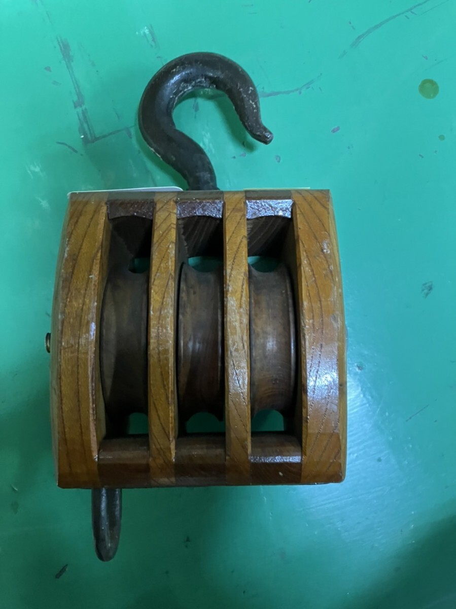 木滑車 3車 150m/m拍卖