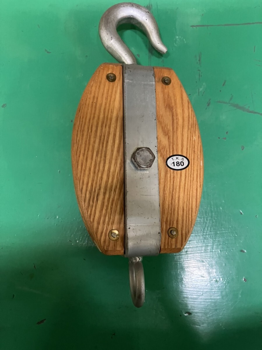 木滑車 1車 180m/m拍卖