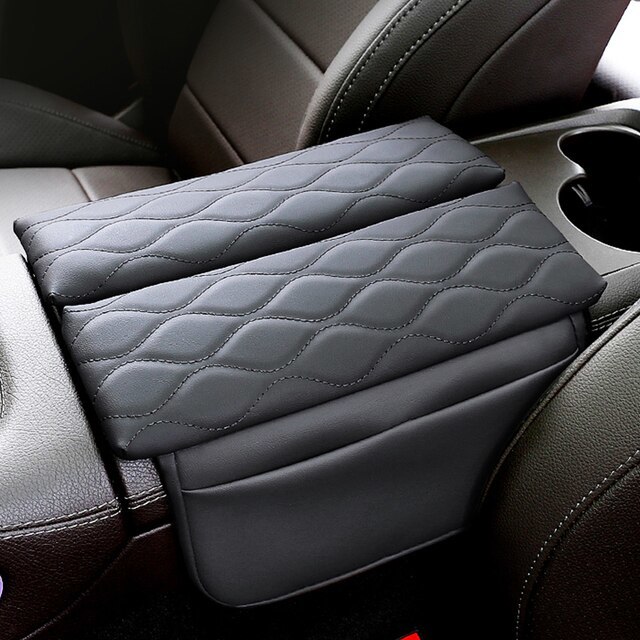 黒 メルセデスベンツ GLE W167 GLS X167 2020-2022 アームレストクッションアンチスクラッチレザーセンターコンソール収納ボックスパッド拍卖