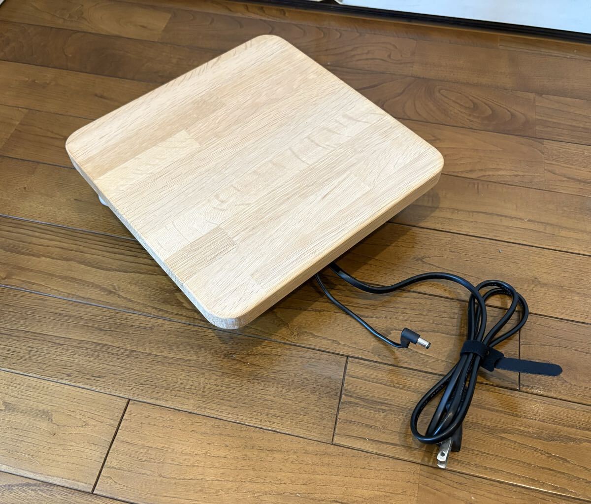 【送料込】バルミューダ BALMUDA The Pure A01A 特注台座 ホワイトオーク 電源アダプター付 拍卖