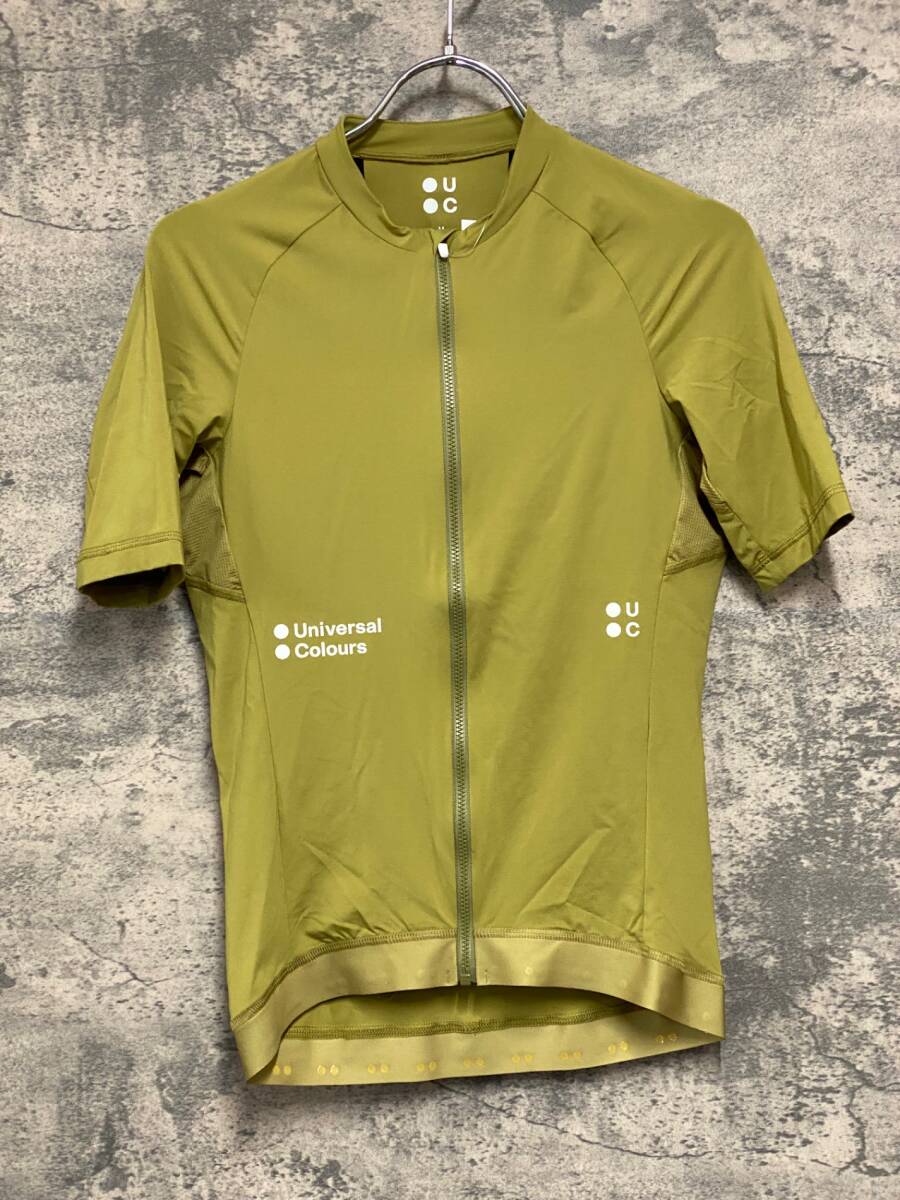 JD982 ユニバーサルカラーズ Universal Colours Mono Short Sleeve Jersey 半袖 サイクルジャージ オリーブ M拍卖