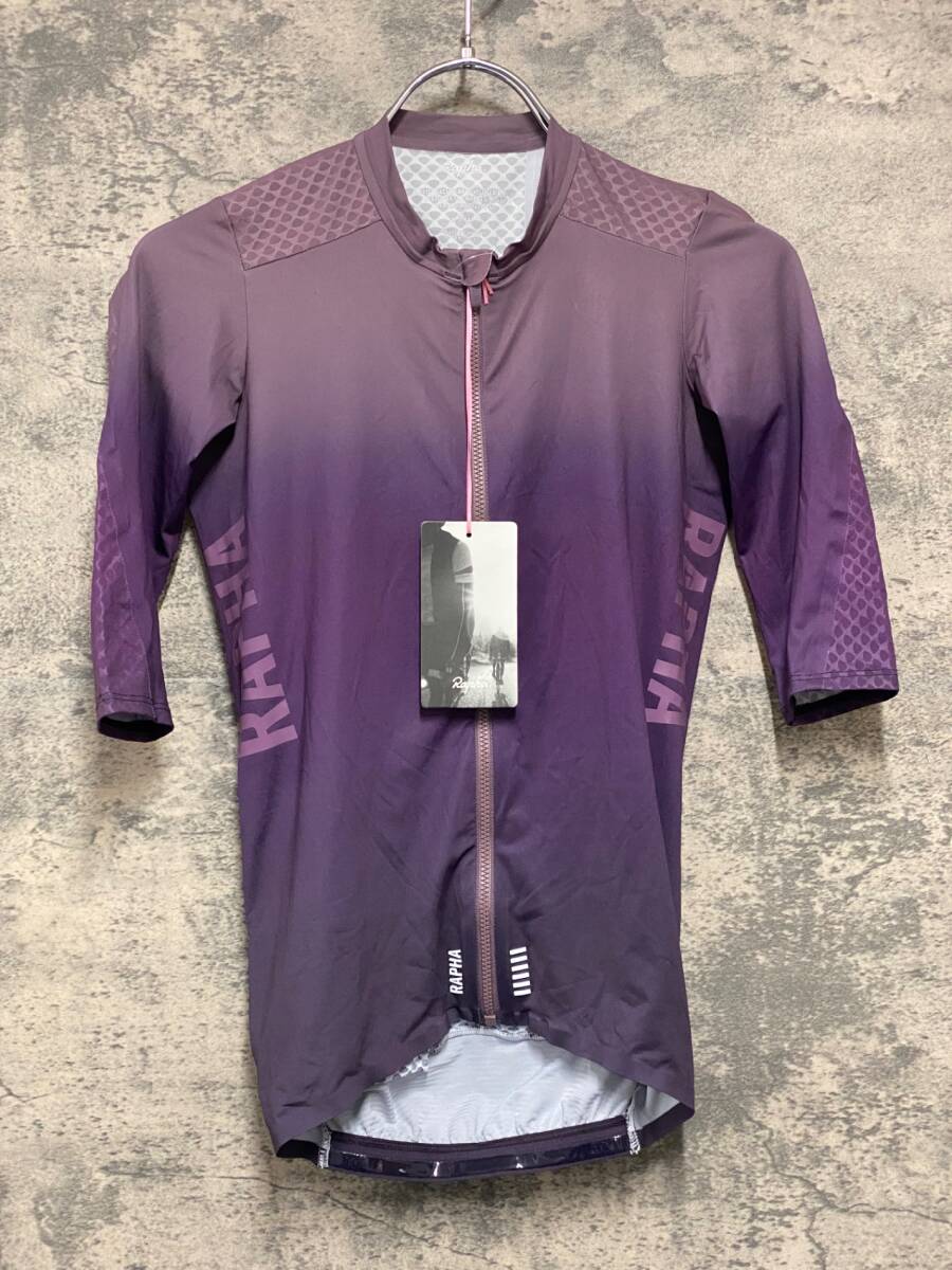 JE230 ラファ Rapha PRO TEAM AERO JERSEY FADE 半袖 サイクルジャージ パープル XS拍卖