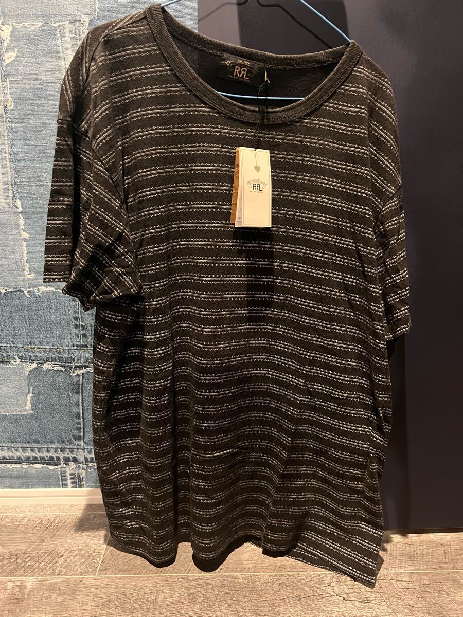 RRL/ダブルアールエル/Tシャツ/新品未使用/XL/アメカジ/New York/ニューヨーク/Western/ウエスタン/ブラック/クルーネック/XL/黒/doubleRL拍卖