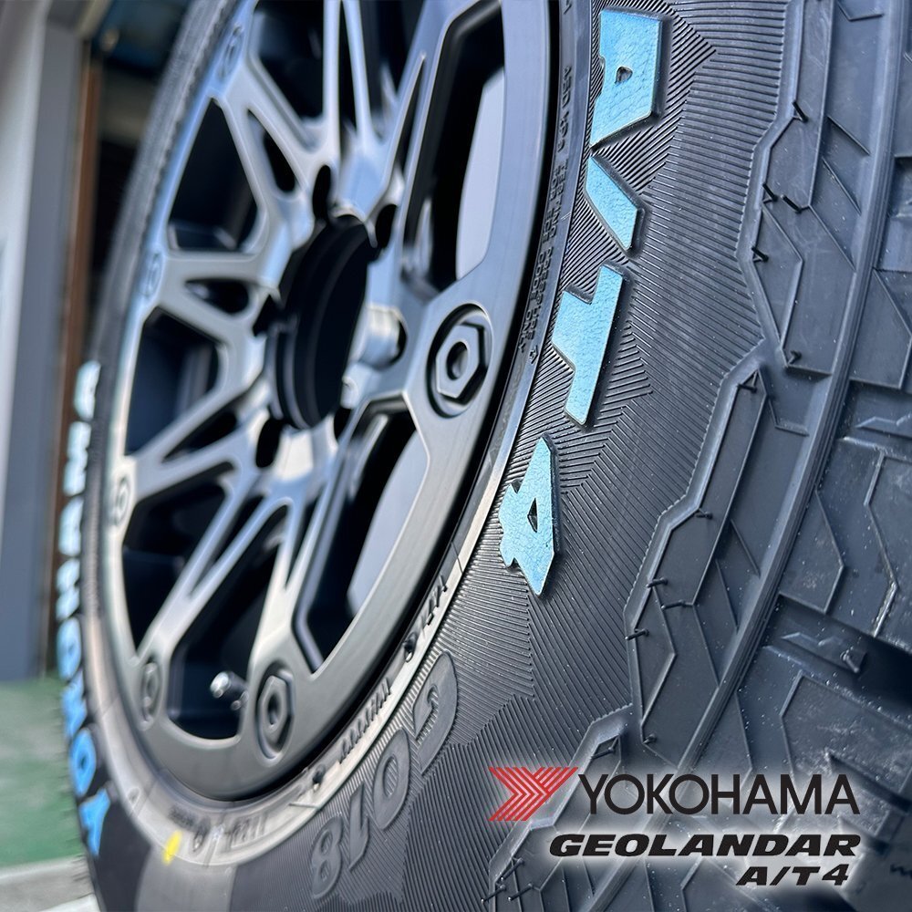 9月入荷 ジムニー JB23 JB64 JA22 JA12 JA11 BDX08 ヨコハマ ジオランダーAT4 G018 185/85R16 タイヤホイールセット 16インチ拍卖