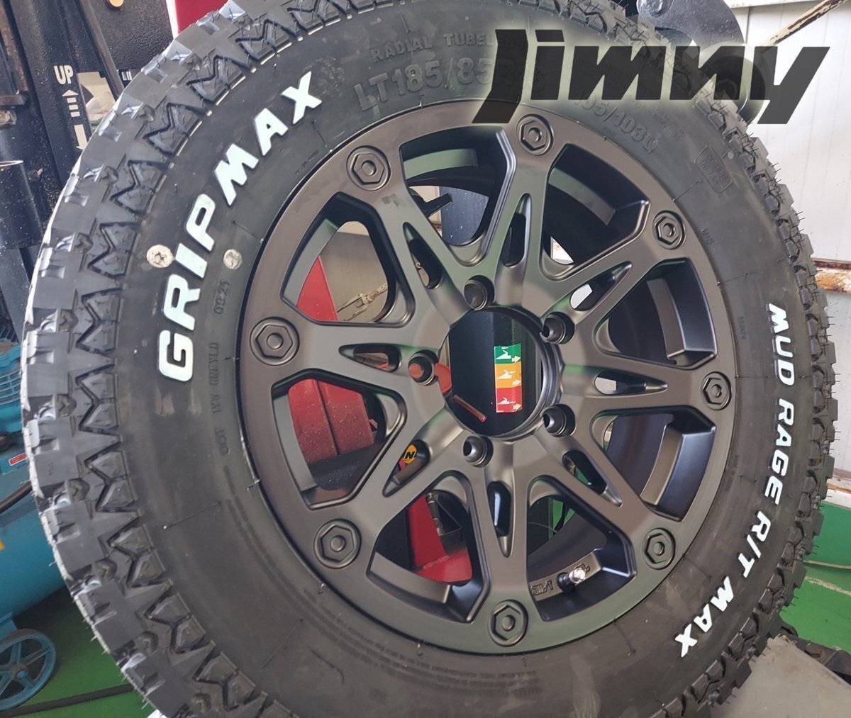 9月入荷 ジムニー JB64 JB23 JA BDX08 グリップマックス 185/85R16 タイヤホイールセット 16インチ マッドレージ RT ホワイトレター拍卖