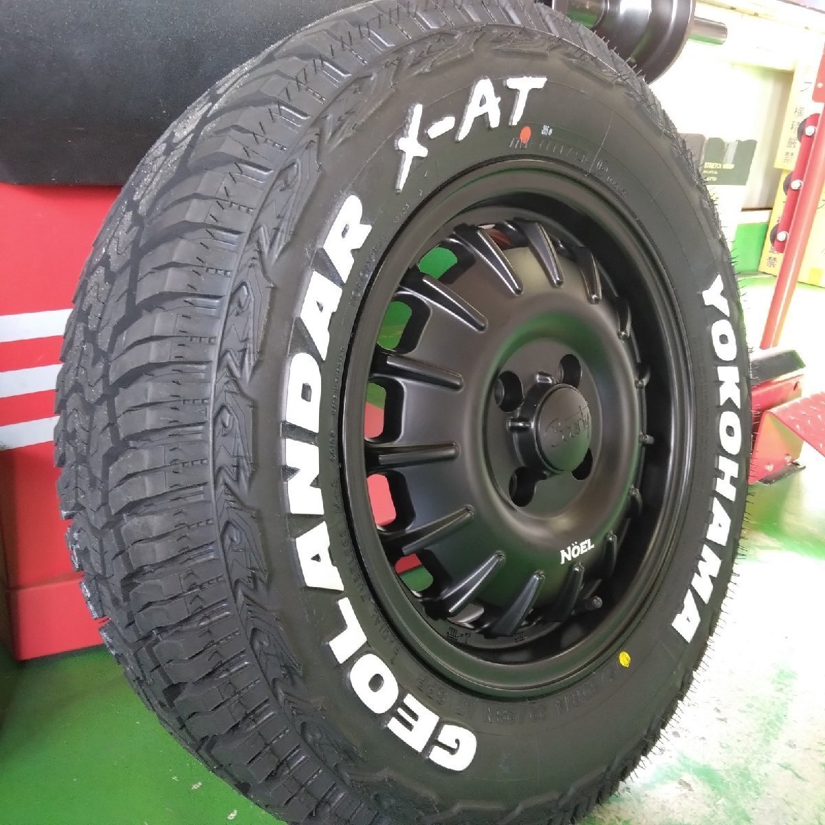 タウンエース ライトエース タイヤホイール ヨコハマ ジオランダー X-AT 175/80R14 ホワイトレター 14インチ NOEL拍卖