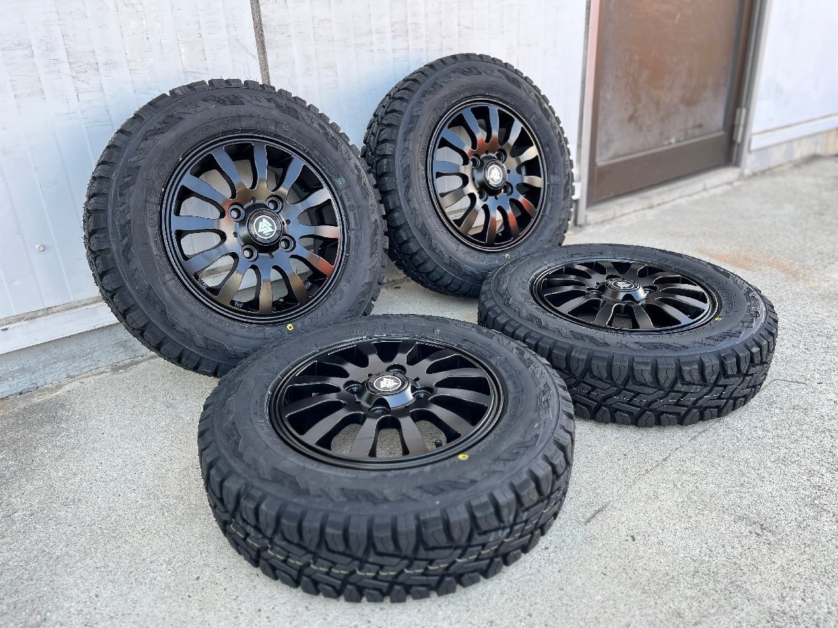 N-VAN アクティ タイヤホイールセット 新品4本セット TOYO オープンカントリーRT 145/80R12 MUD-Xⅱ 12インチ拍卖