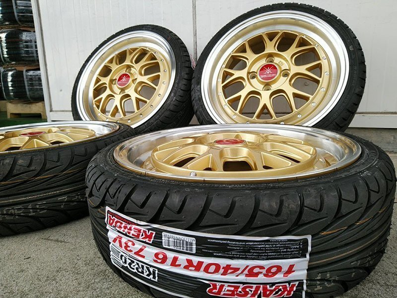 スペーシア タント ワゴンR NBOX タイヤホイール 新品4本セット 16インチ BD00 KENDA KR20 165/40R16 サイズ選べる!拍卖
