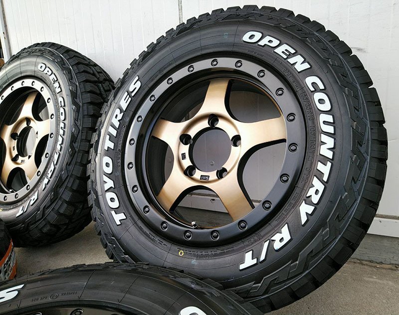 新品 ジムニー JB64 JB23 タイヤホイールセットTOYO OPENCOUNTRY RT 185/85R16 ホワイトレター 16インチ BDX05拍卖