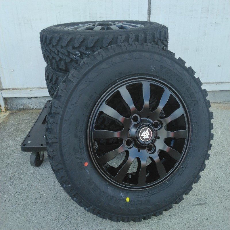 軽自動車 クリッパー タイヤホイールセット ヨコハマ ジオランダーMT 145/80R12 MUD-Xⅱ 12インチ拍卖