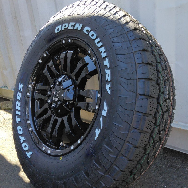 新品4本 ランクル250 夏タイヤ ホイールセット TOYO オープンカントリー AT3 265/70R17 17インチ LEXXEL Balano拍卖