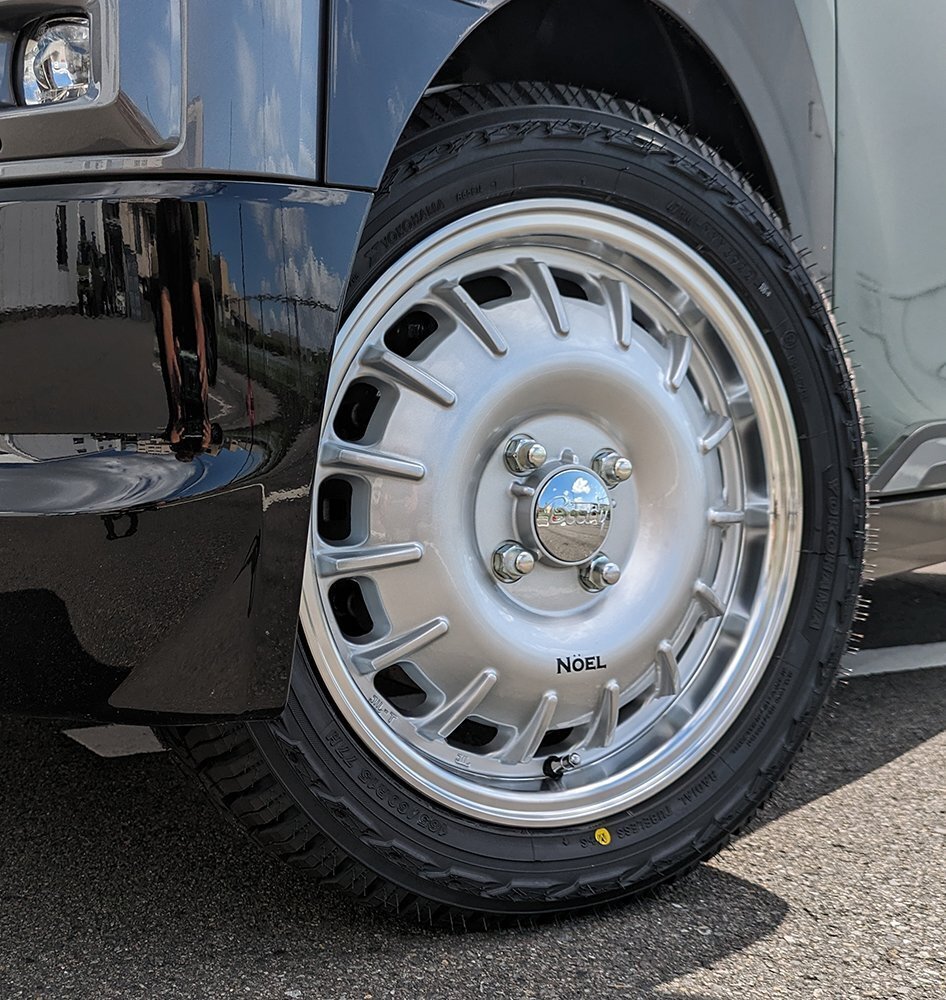 新商品 軽トラ 軽バン ハイゼット エヴリィ アトレー ヨコハマ ジオランダー X-AT 155/65R14 C 78/75Q 14インチ タイヤホイールセット拍卖