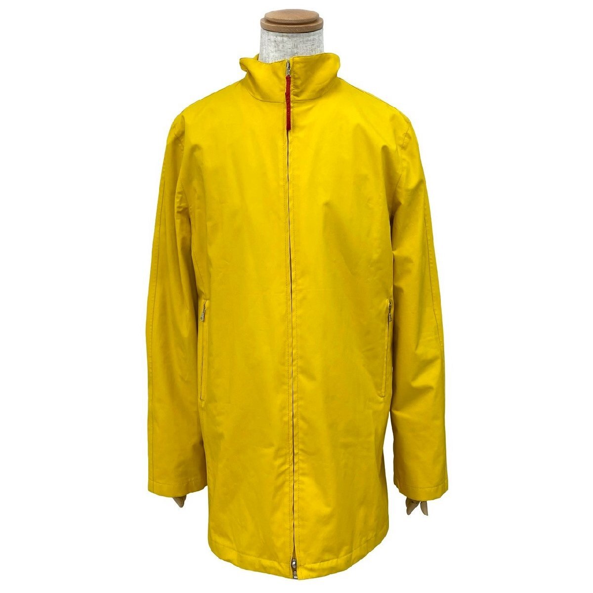 極 美品 PRADA SPORTS プラダスポーツ ゴアテックス ブルゾン ポリエステル アウター ジャンパー サイズ50 メンズ イエロー 30740拍卖