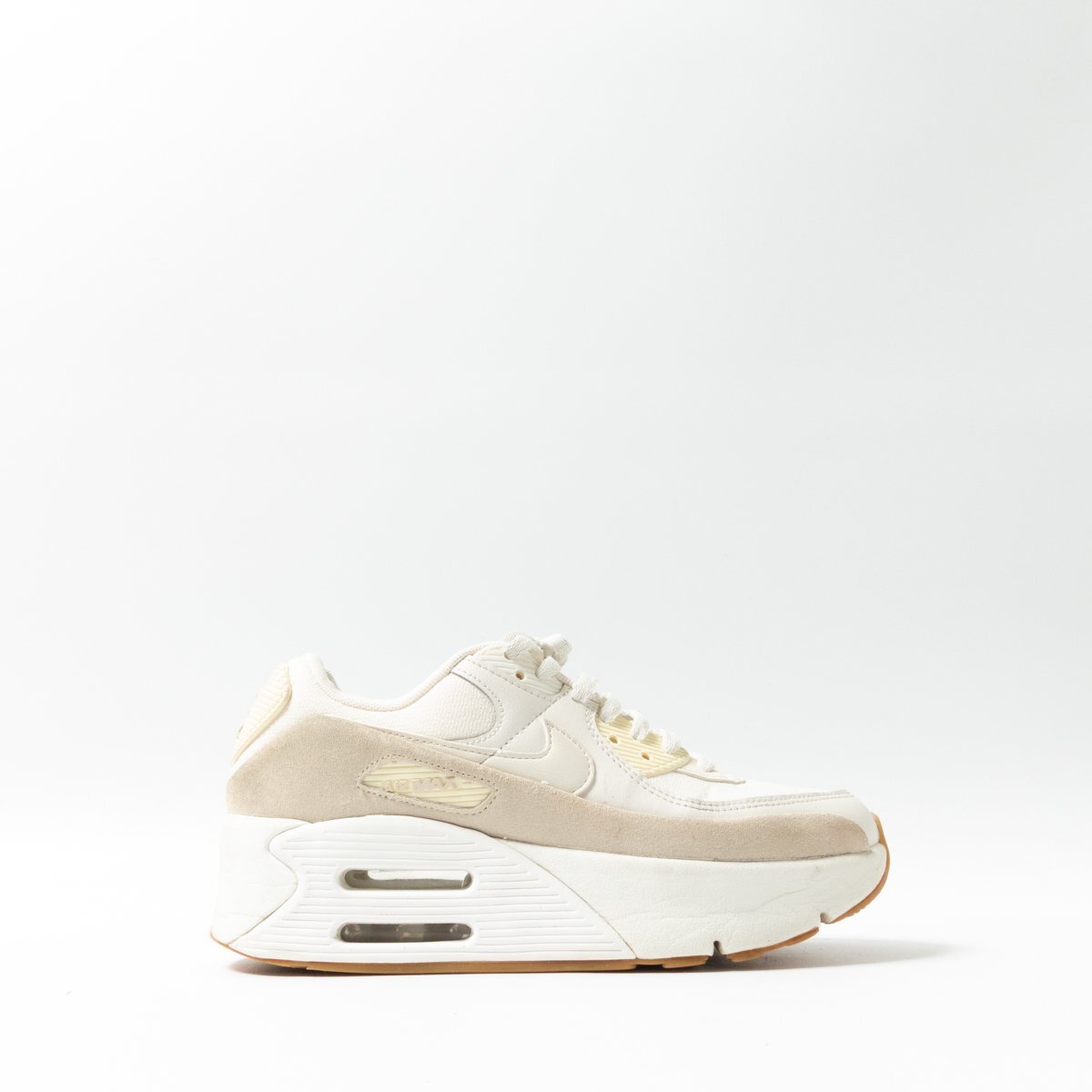 【1円スタート】NIKE ナイキ FD4328-100 AIR MAX90 LV8 エア マックス 90 LV8 スニーカー オフホワイト 23.5cm レディース シューズ 靴拍卖