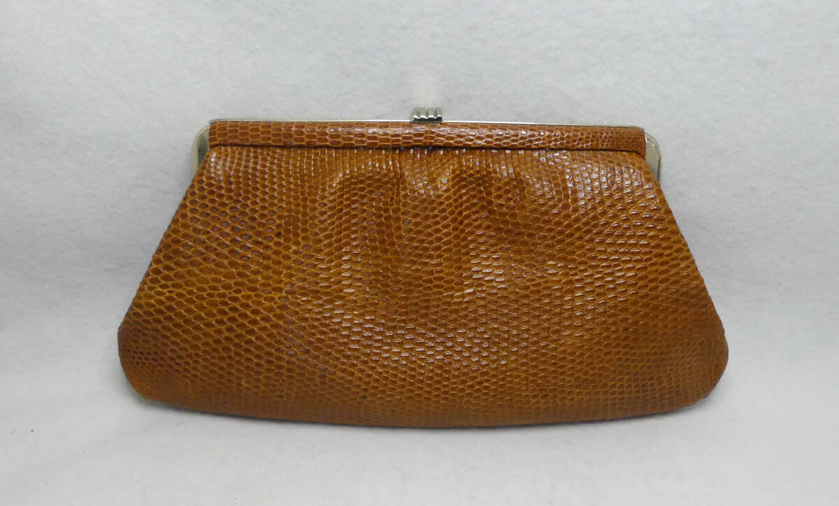 クラッチバッグ 皮革製品 ファッション小物 がま口 ポーチ レトロ ヴィンテージ アンティーク 拍卖