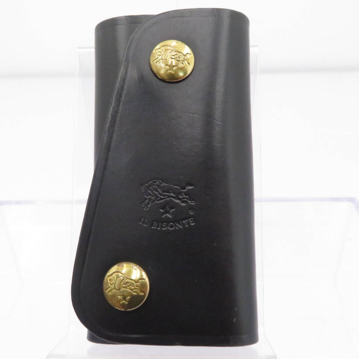 キーケース◆IL BISONTE イルビゾンテ 4連キーケース ブラック 中古 USED● AS1049■拍卖