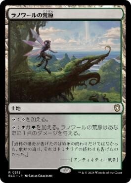(日本語)ラノワールの荒原/Llanowar Wastes拍卖