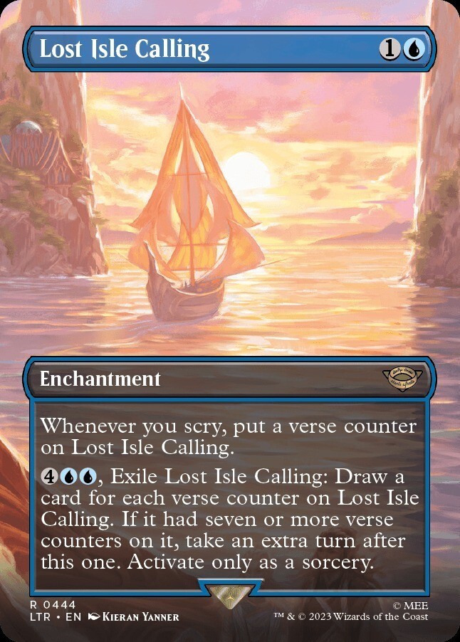 【FOIL】MTG_■ボーダーレス■(英語)失われた島の呼び声/Lost Isle Calling_青_レア_LTR-444拍卖