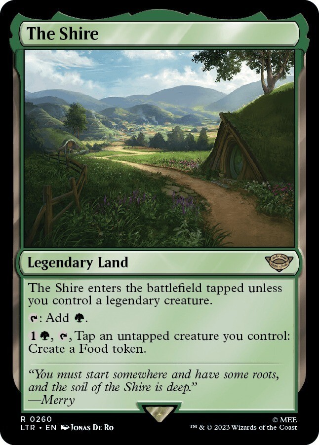 【FOIL】MTG_(英語)ホビット庄/The Shire_土地_レア_LTR-260拍卖