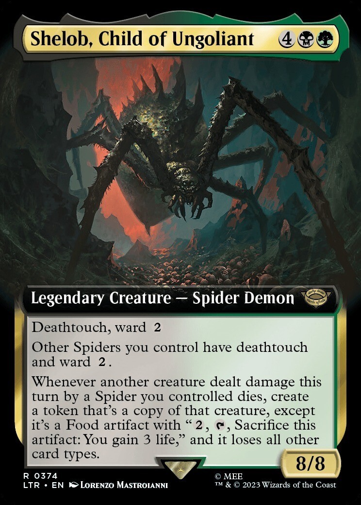 MTG_■拡張■(英語)ウンゴリアントの末裔、シェロブ/Shelob, Child of Ungoliant_多色_レア_LTR-374拍卖