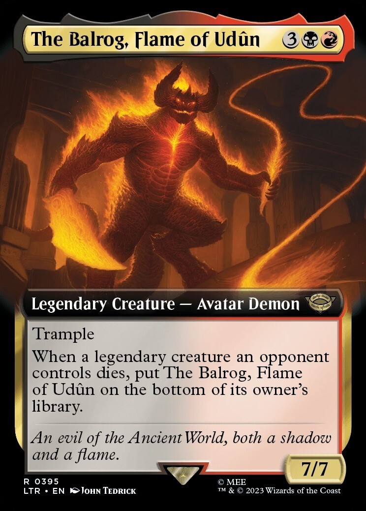 MTG_■拡張■(英語)ウドゥーンの、バルログ/The Balrog, Flame of Ud?n_多色_レア_LTR-395拍卖