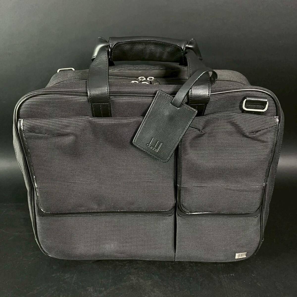 SW0616-46-3 dunhill ダンヒル キャリーケース トラベルバッグ スーツケース ブラック H32 W42 D20 120サイズ拍卖