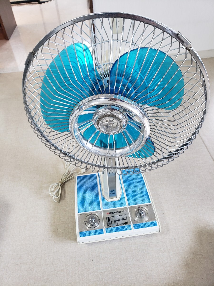 昭和レトロ レトロ家電 富士電機製造 扇風機 3枚羽根 ZX30B 拍卖
