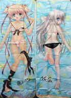 中古生活雑貨(キャラクター) 神北小毬&能美クドリャフカ 等身大描きおろしビーチフロート 「PCソフト リトルバスター拍卖