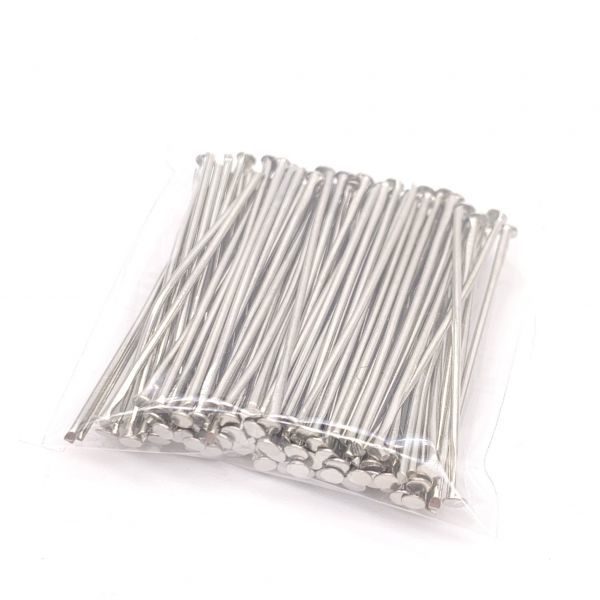 お肌に優しいニッケルフリー ヘッドピン Tピン 30mm シルバー 約100本拍卖