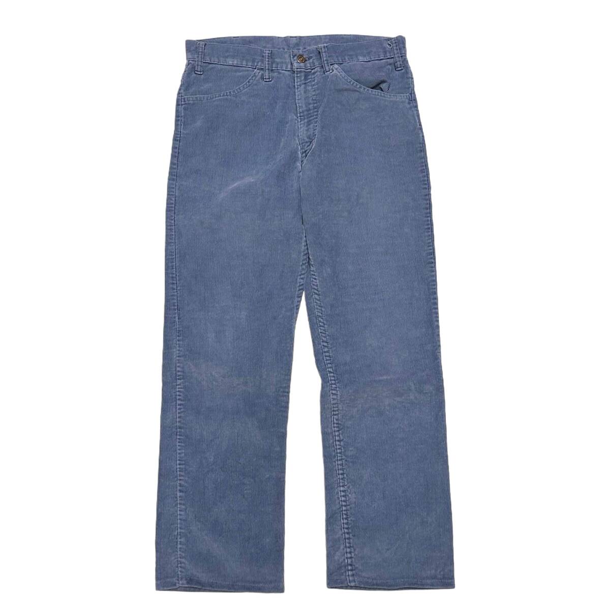希少 TALON42【ビンテージ 80s リーバイス Levis 519 コーデュロイ ブルー 1984年 W33】アメリカ USA 501 505 502 ネイビー拍卖