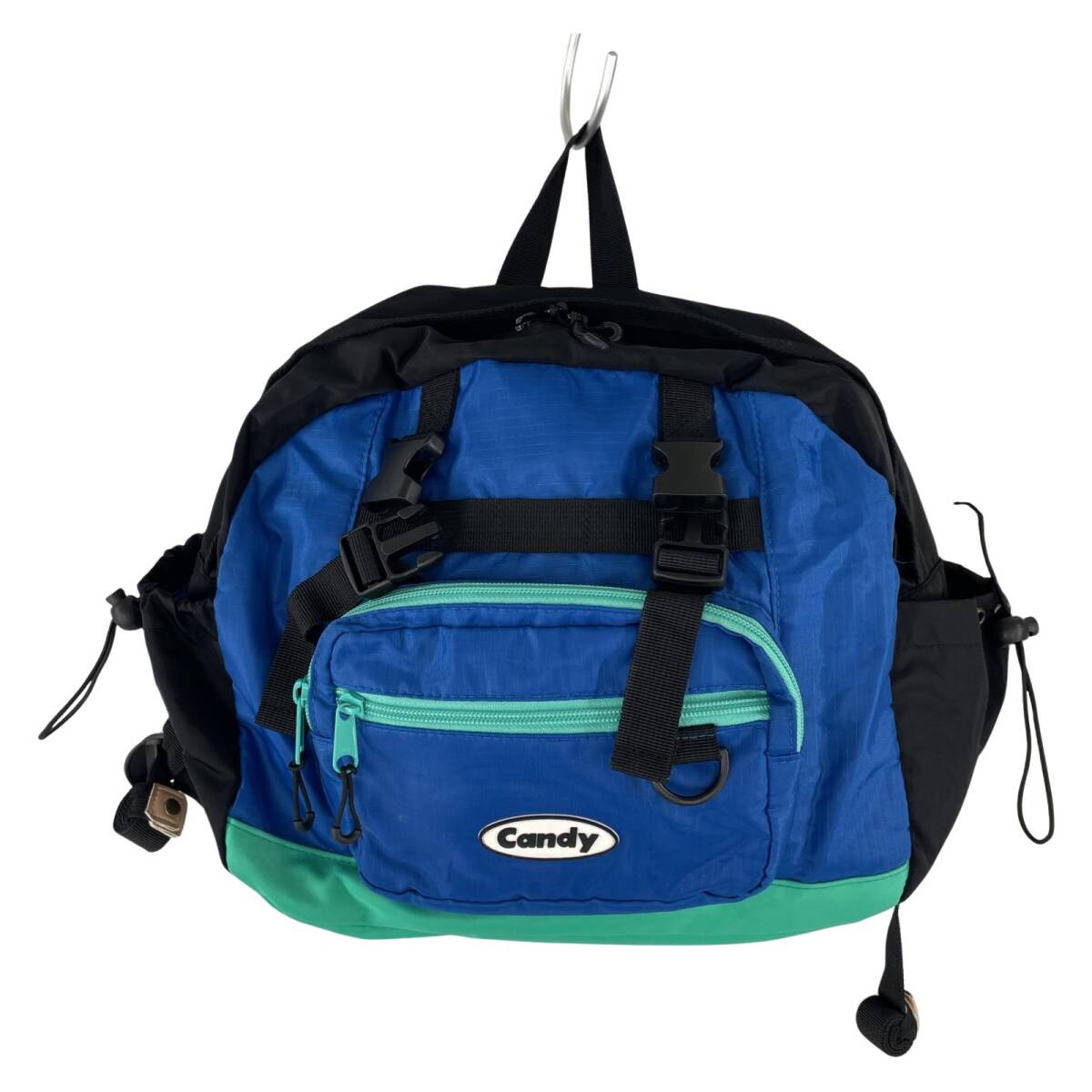 Candy Stripper キャンディストリッパー リュック・デイパック/ブラック×ブルー拍卖