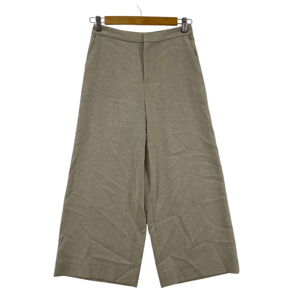 INDIVI インディヴィ ワイド パンツ size38/グレー系拍卖