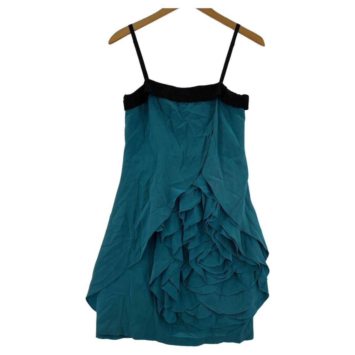 Diagram ダイアグラム フリル キャミソール ワンピース size36/ターコイズブルー拍卖