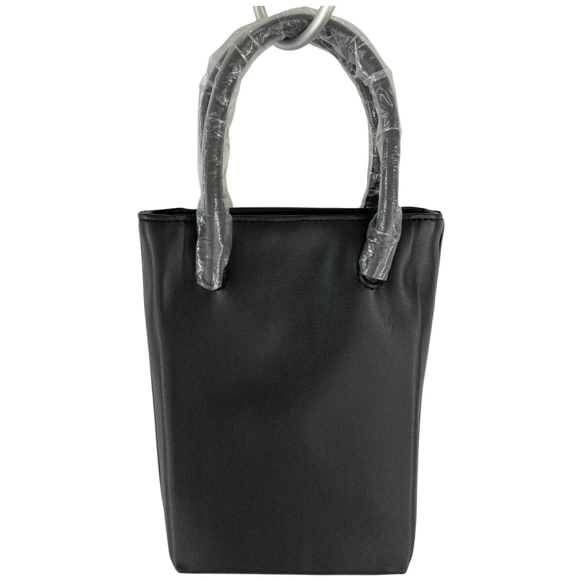 coen コーエン タグ・2WAYストラップ付 ハンドバッグ/ブラック拍卖