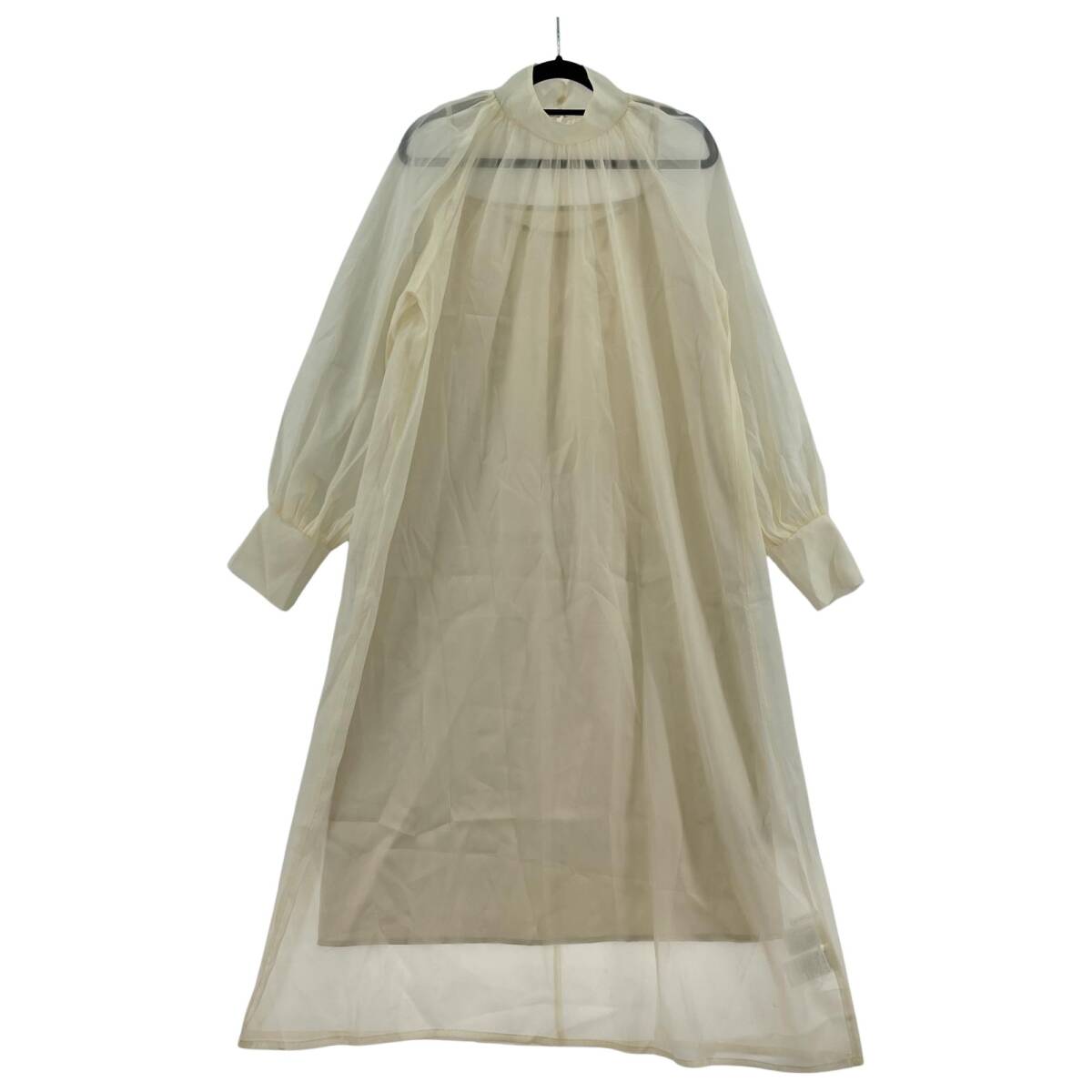 KBF ケービーエフ インナーキャミソール付き シアー ワンピース sizeOne/アイボリー拍卖