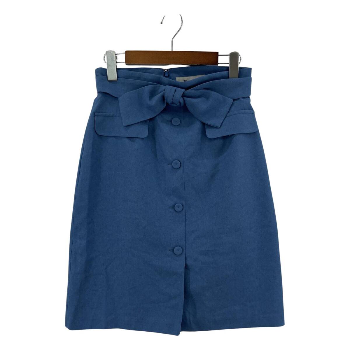 美品 Rirandture リランドチュール タグ付き ミディ スカート size2/ブルー拍卖