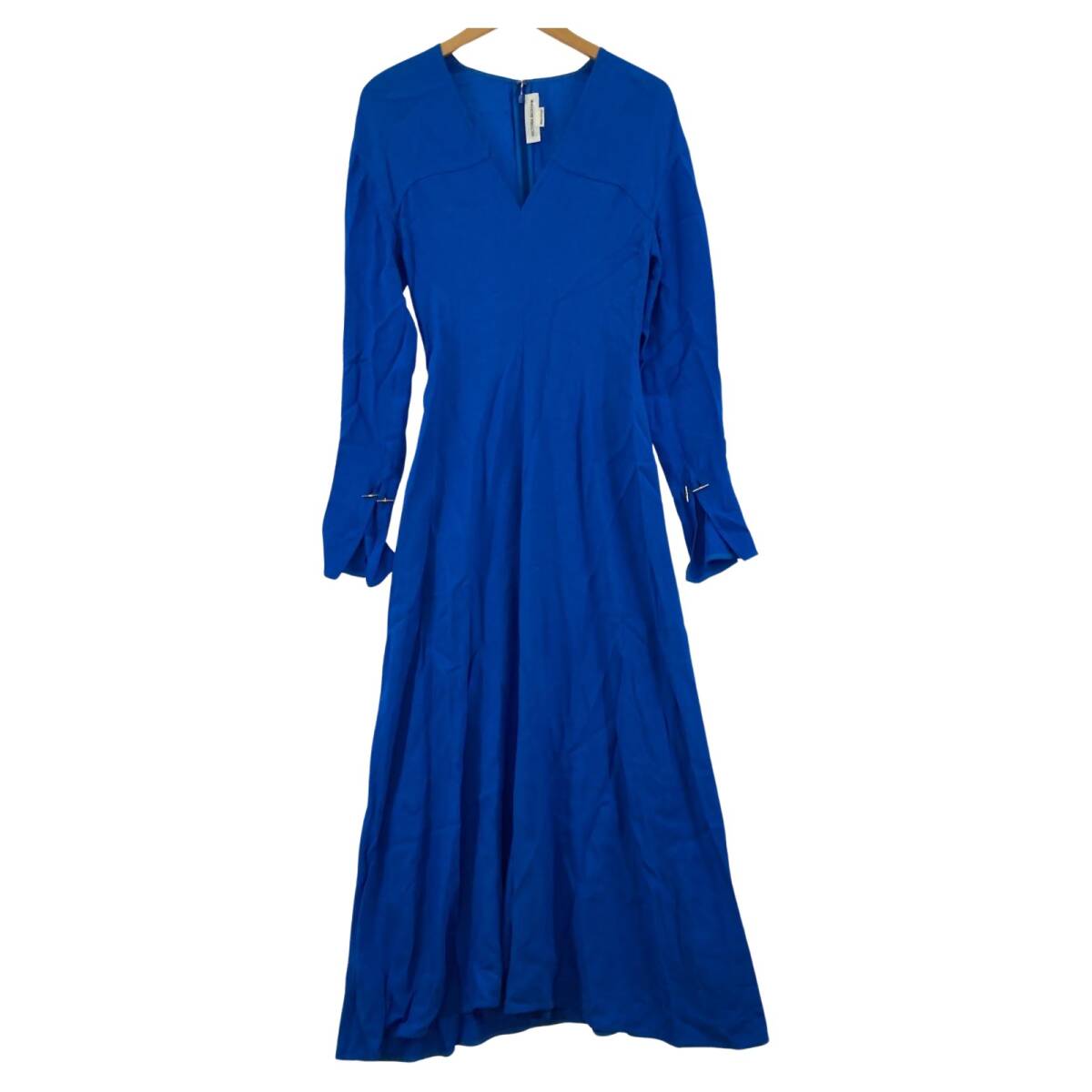 Victoria Beckham ヴィクトリア ベッカム Vネック ワンピース sizeUK4/ブルー拍卖