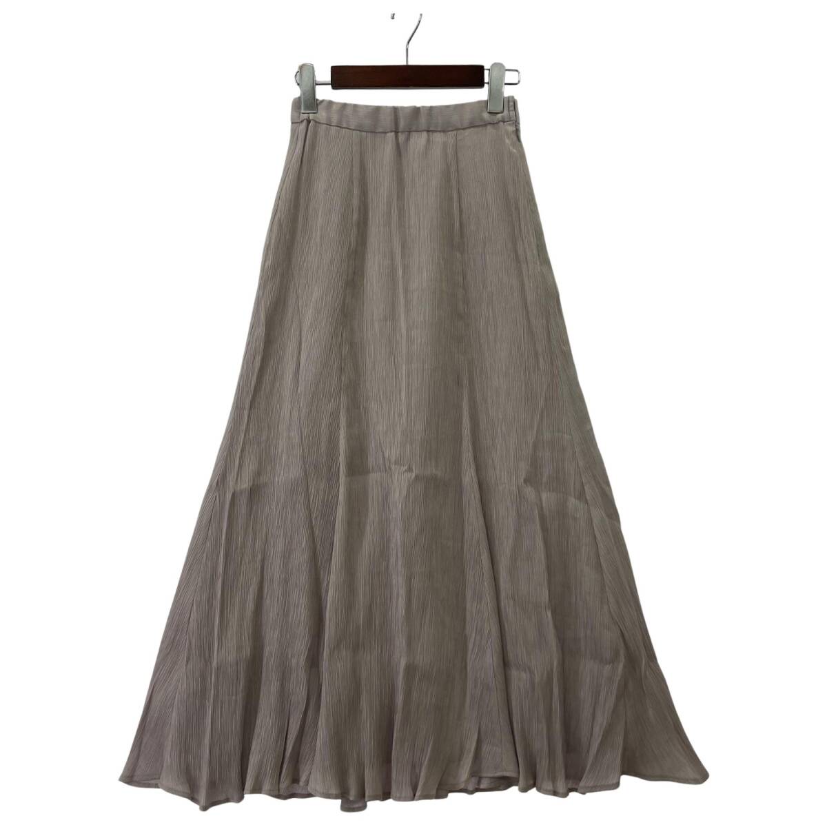 rienda リエンダ ラメ糸 フレア スカート sizeS/ライトパープル系拍卖