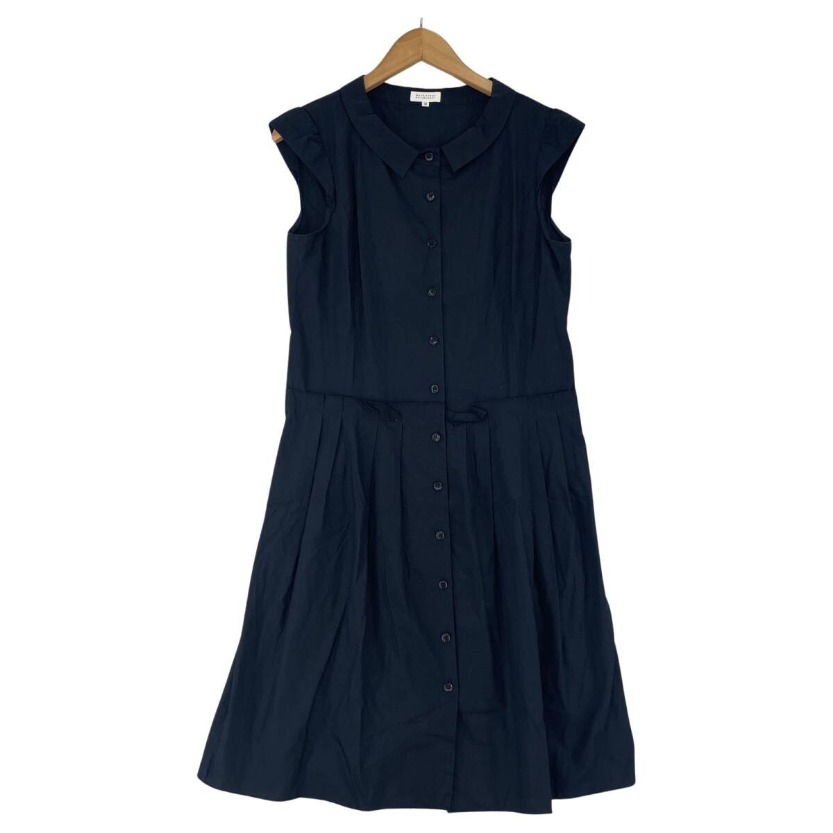 MACKINTOSH PHILOSOPHY マッキントッシュフィロソフィー フレンチスリーブ ワンピース size38/ネイビー ゆうパケットOK拍卖