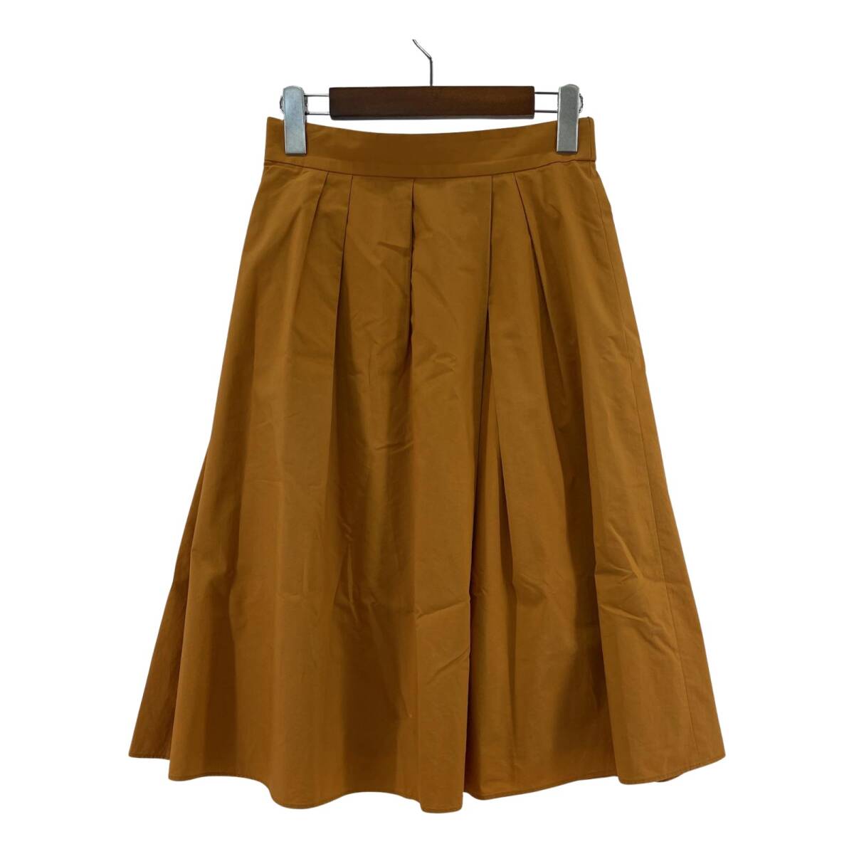 UNTITLED アンタイトル タック フレア スカート size1/オレンジ ゆうパケットOK拍卖