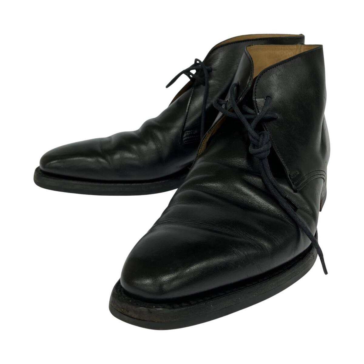 CROCKETT&JONES クロケット&ジョーンズ レザー シューズ size6/ブラック拍卖