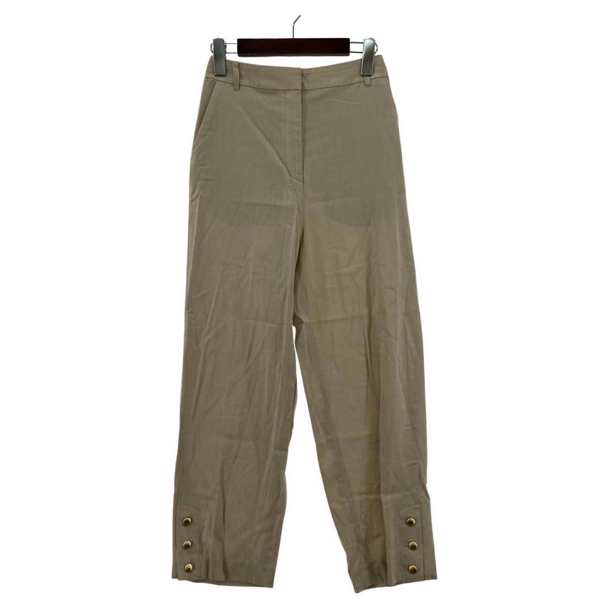 NATURAL BEAUTY BASIC ナチュラルビューティーベーシック テーパード パンツ sizeXS/ベージュ拍卖