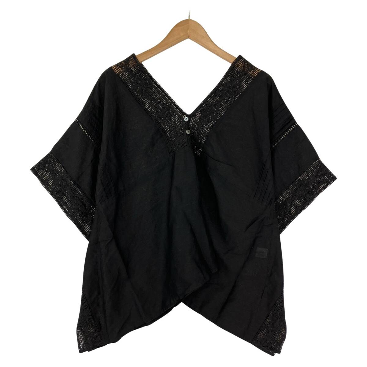 relume レリューム メッシュ カットソー sizeF/ブラック ゆうパケットOK拍卖